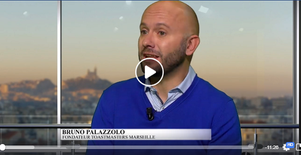 Lire la suite à propos de l’article Bruno Palazzolo, fondateur de Toastmasters Marseille à  la TV  !